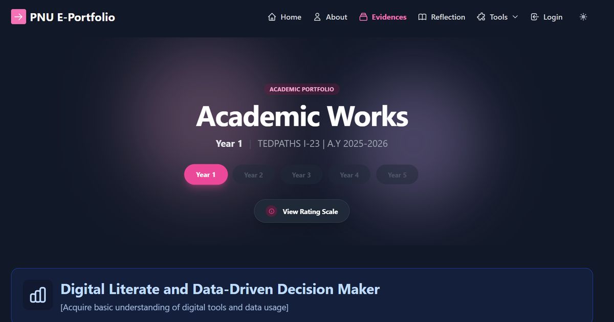 Developmental Portfolio Website